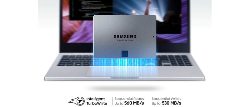 Накопитель SSD 1ТB Samsung 870 QVO 2.5" SATAIII V-NAND MLC (MZ-77Q1T0BW)