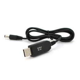 Кабель для роутера 5.5/2.5mm(M) - USB2.0 (Out:9V), 1м, Black, (KPFR/5-9/29887)_OEM