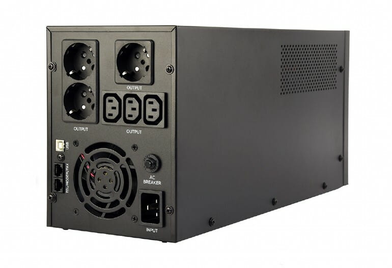 ИБП EnerGenie EG-UPS-036 3000VA, Line Int., AVR, 3xIEC+3xSchuko, USB, LCD, RJ11