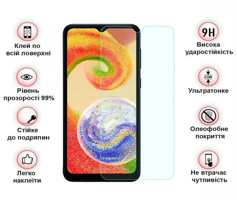 Защитное стекло BeCover для Samsung Galaxy A04 SM-A045/A04s SM-A047 Crystal Clear Glass (708136)
