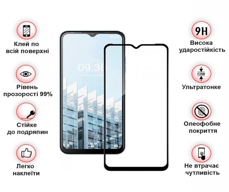 Захисне скло BeCover для Tecno Pop 6 Pro (BE8) Black (708556)