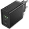 Фото - Сетевое зарядное устройство Vention USB Type C + QC4.0 (18-20W) Black (FBBB0-EU) | click.ua