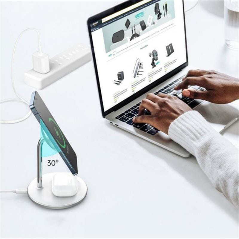 Беспроводное зарядное устройство Choetech 2 in 1 (iPhone+Airpods) for Apple (T581-F)