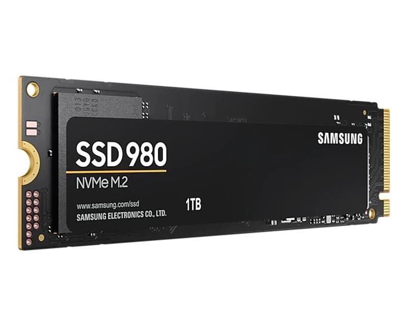 Накопитель SSD  1ТB Samsung 980 M.2 2280 PCIe 3.0 x4 NVMe V-NAND MLC (MZ-V8V1T0BW)
