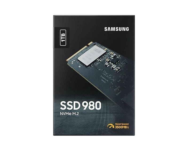 Накопитель SSD  1ТB Samsung 980 M.2 2280 PCIe 3.0 x4 NVMe V-NAND MLC (MZ-V8V1T0BW)