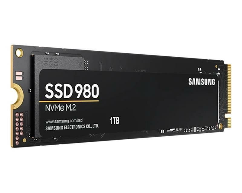 Накопитель SSD  1ТB Samsung 980 M.2 2280 PCIe 3.0 x4 NVMe V-NAND MLC (MZ-V8V1T0BW)