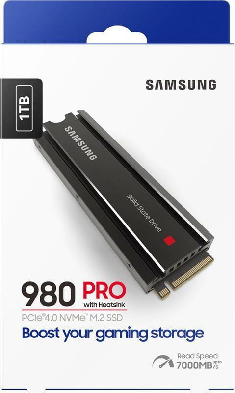 Накопитель SSD 1ТB Samsung 980 PRO M.2 2280 PCIe 4.0 x4 NVMe V-NAND 3D TLC (MZ-V8P1T0CW)
