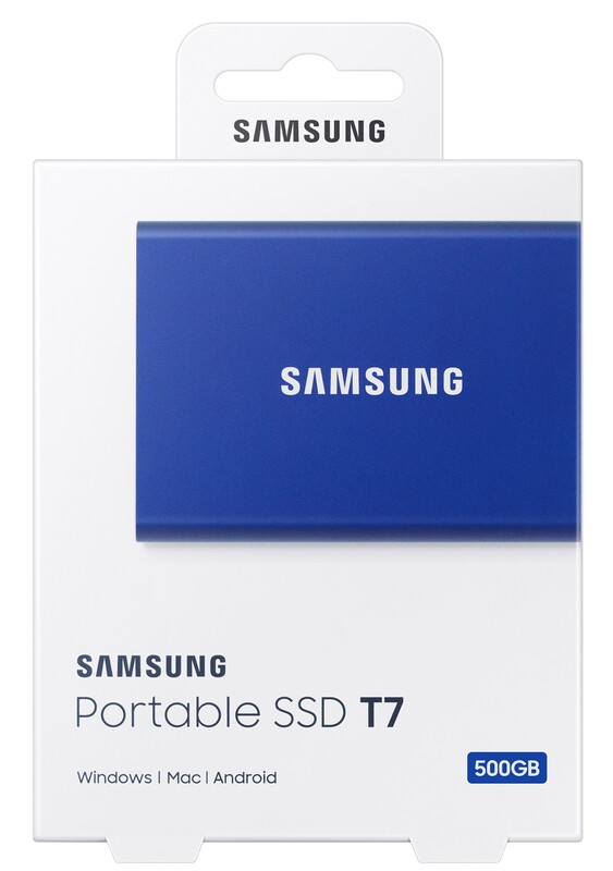Накопитель внешний SSD 2.5" USB  500GB Samsung T7 Indigo Blue (MU-PC500H/WW)