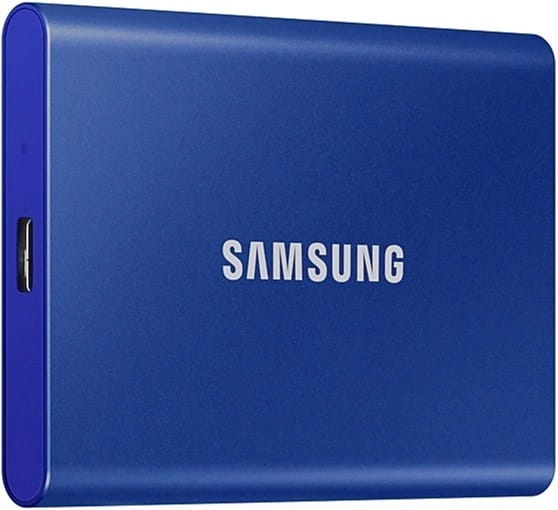 Накопитель внешний SSD 2.5" USB 1.0TB Samsung T7 Indigo Blue (MU-PC1T0H/WW)