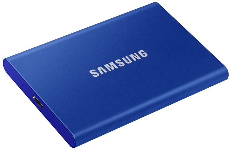 Накопитель внешний SSD 2.5" USB 1.0TB Samsung T7 Indigo Blue (MU-PC1T0H/WW)