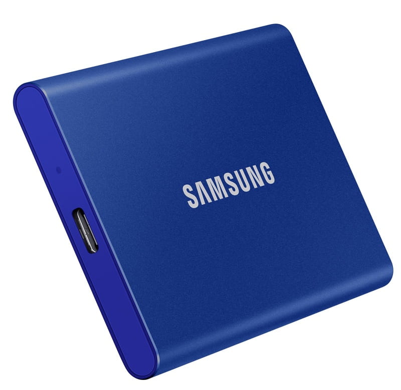 Накопитель внешний SSD 2.5" USB 1.0TB Samsung T7 Indigo Blue (MU-PC1T0H/WW)