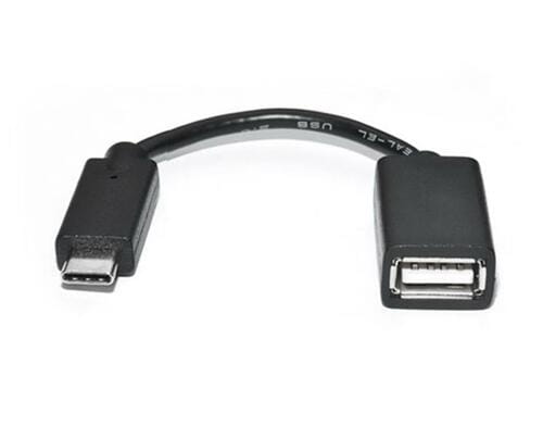 Фото - Кабель REAL-EL   USB Type-C - USB V 2.0 (M/F), 0.1 м, чорний  E (EL123500030)