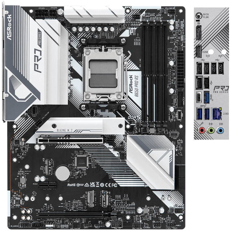 Материнська плата ASRock B650 Pro RS Socket AM5