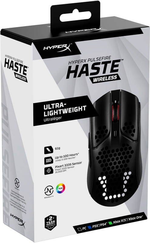 Миша бездротова HyperX Pulsefire Haste WL Black (4P5D7AA)