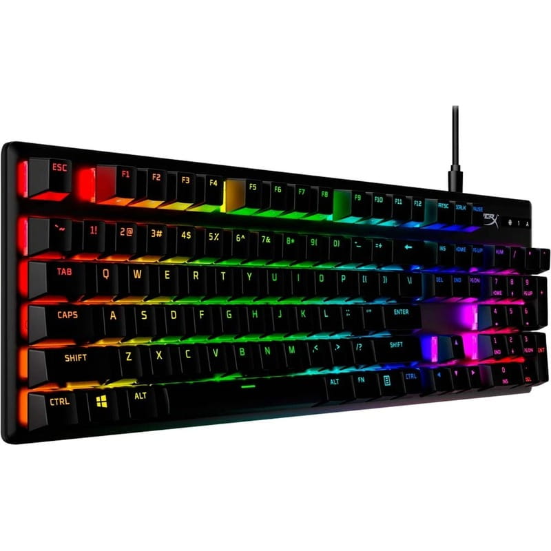 Клавиатура HyperX Alloy Origins Red RGB PBT ENG/RU Black (639N3AA)