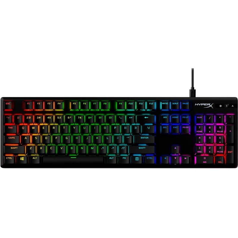 Клавиатура HyperX Alloy Origins Red RGB PBT ENG/RU Black (639N3AA)