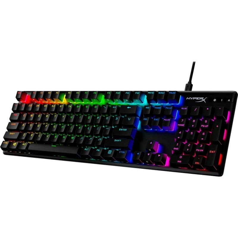 Клавиатура HyperX Alloy Origins Red RGB PBT ENG/RU Black (639N3AA)
