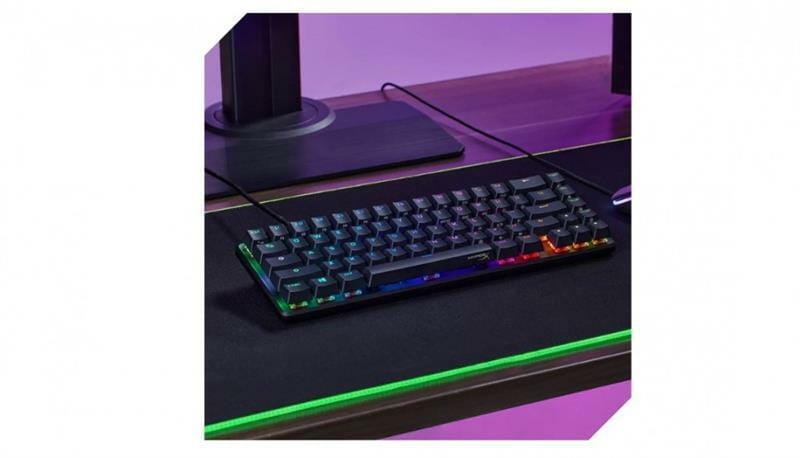 Клавіатура HyperX Alloy Origins 65 Red RGB ENG/RU Black (4P5D6AX)
