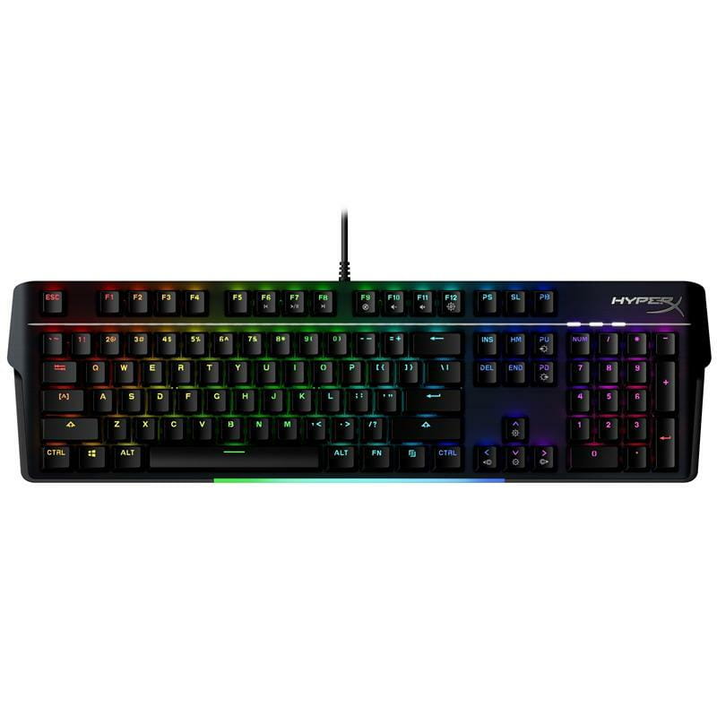 Клавиатура HyperX Alloy MKW100 TTC Red USB RGB ENG/RU Black (4P5E1AX)