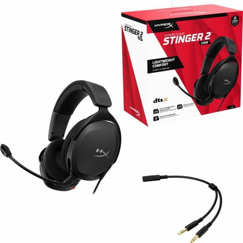 Гарнитура HyperX Cloud Stinger 2 Core PC 3.5mm Black (683L9AA)