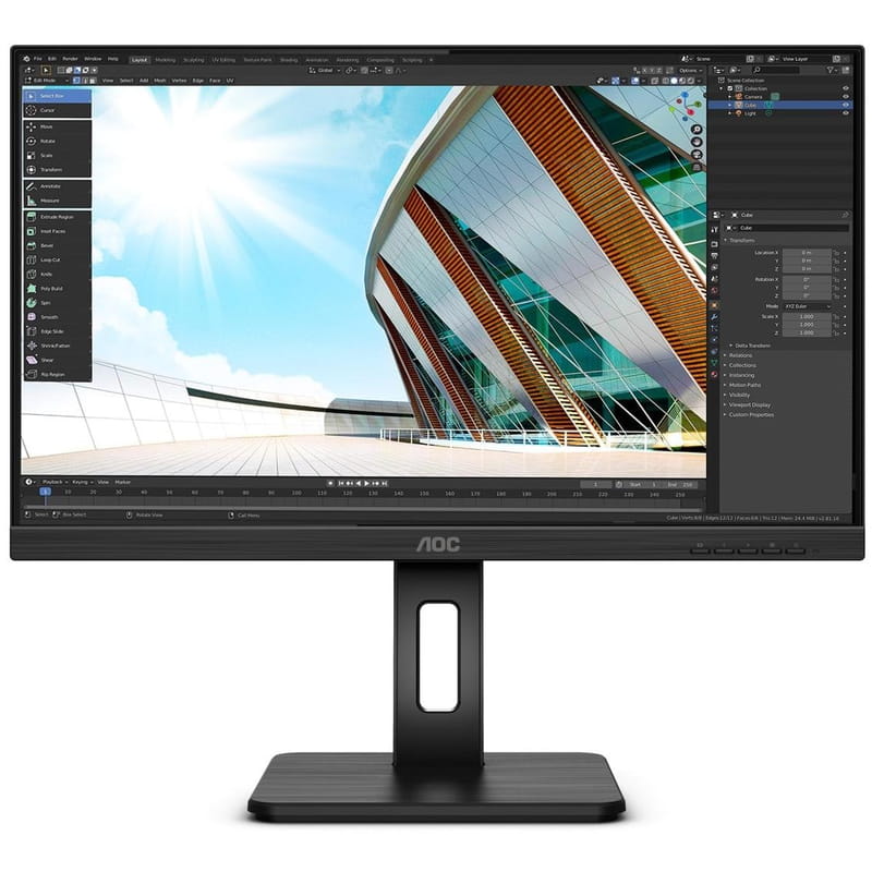 Монитор AOC 23.8" 24P2C IPS Black