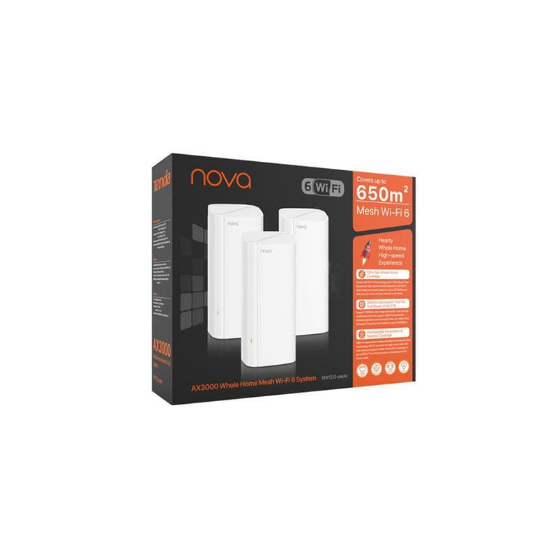 WiFi Mesh система Tenda MX12 (3-pack)