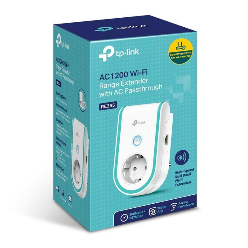 Беспроводной  повторитель/расширитель WiFi сигнала TP-Link RE365