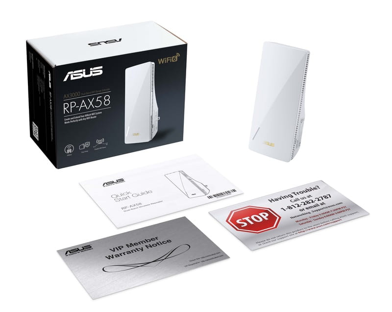 Повторитель/расширитель WiFi сигнала Asus RP-AX58 (90IG07C0-MO0C10)