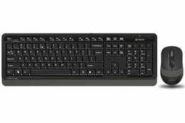 Комплект (клавіатура, миша) бездротовий A4Tech FG1010S Black/Grey