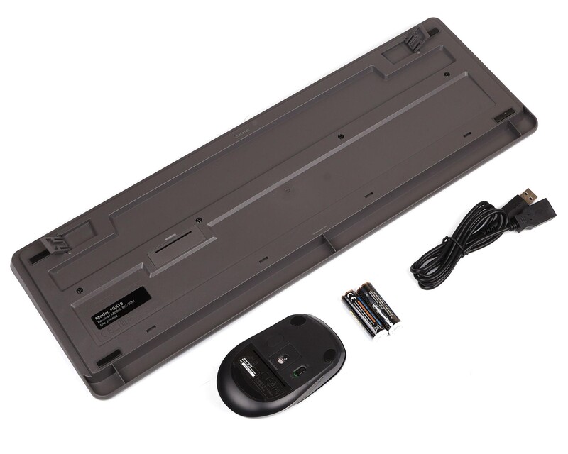 Комплект (клавіатура, миша) бездротовий A4Tech FG1010S Black/Grey