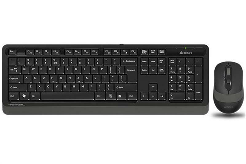 Комплект (клавіатура, миша) бездротовий A4Tech FG1010S Black/Grey
