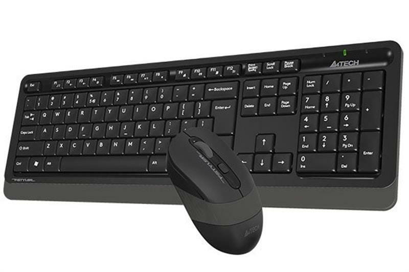 Комплект (клавіатура, миша) бездротовий A4Tech FG1010S Black/Grey