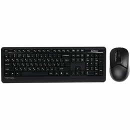 Комплект (клавиатура, мышь) беспроводной A4Tech FG1012S Black/Grey