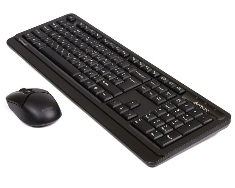 Комплект (клавиатура, мышь) беспроводной A4Tech FG1012S Black/Grey