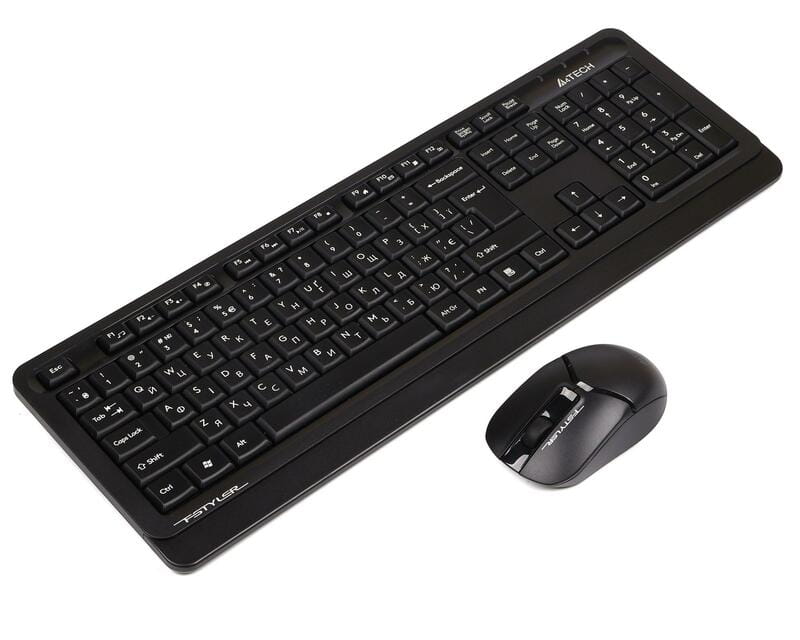 Комплект (клавиатура, мышь) беспроводной A4Tech FG1012S Black/Grey