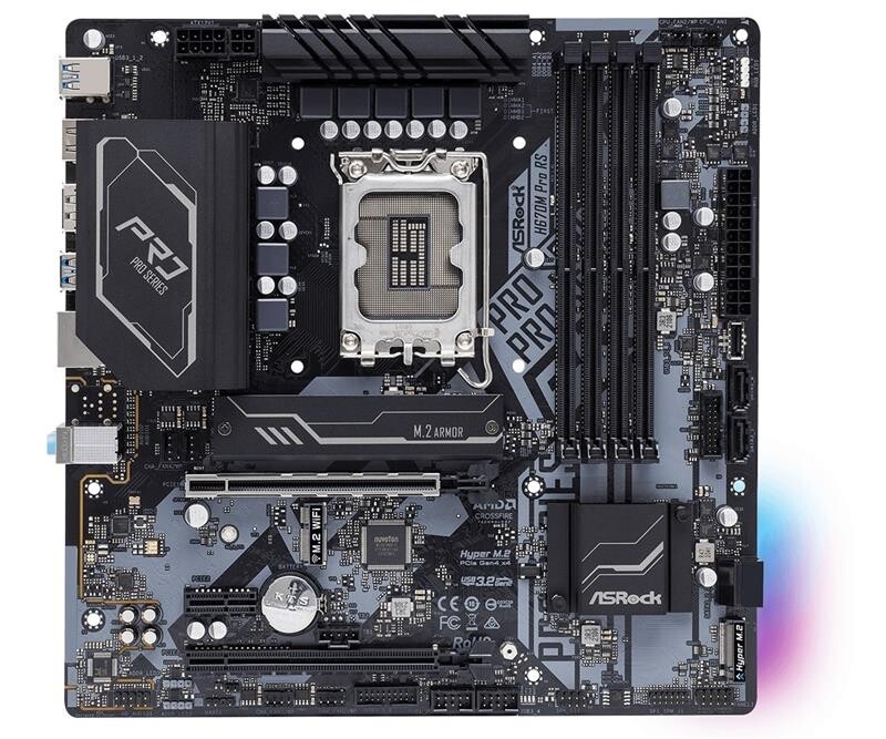 Материнская плата ASRock H670M Pro RS Socket 1700