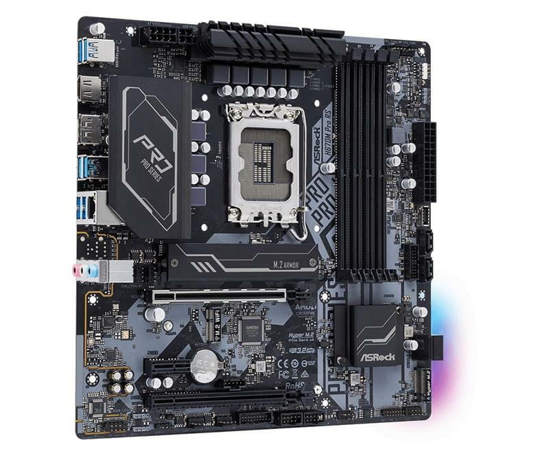 Материнская плата ASRock H670M Pro RS Socket 1700