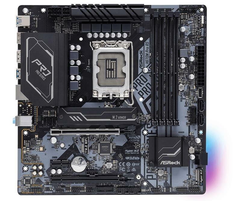 Материнська плата ASRock H670M Pro RS Socket 1700