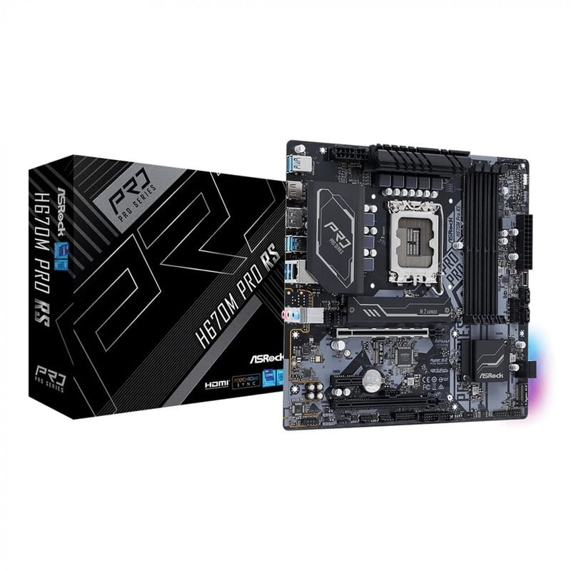 Материнская плата ASRock H670M Pro RS Socket 1700