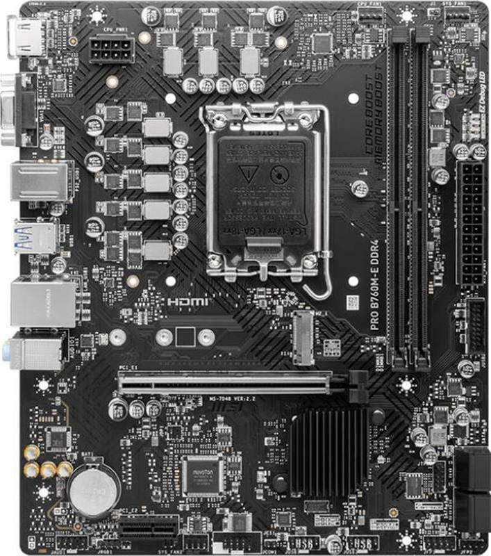 Материнская плата MSI Pro B760M-E DDR4 Socket 1700
