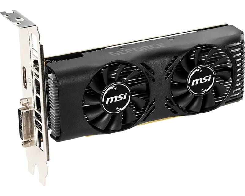 Видеокарта GF GTX 1650 4GB GDDR5 Low Profile MSI (GeForce GTX 1650 4GT LP)