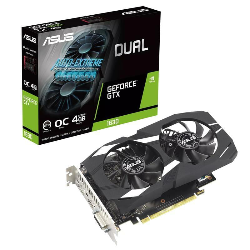 Видеокарта GF GTX 1630 4GB GDDR6 Dual OC Asus (DUAL-GTX1630-O4G)