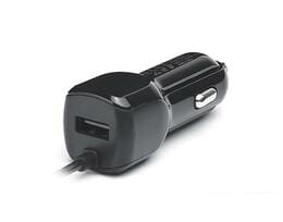 Автомобильное зарядное устройство REAL-EL CA-17 (2USB, 2.1A) Black + кабель Lightning