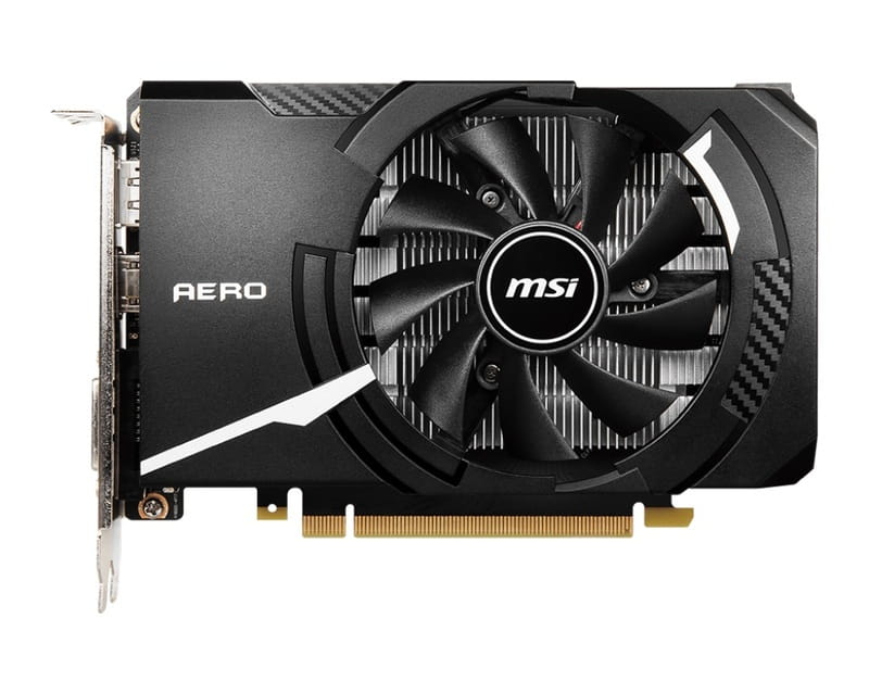 Видеокарта GF GTX 1650 4GB GDDR6 Aero ITX V1 MSI (GeForce GTX 1650 D6 Aero ITX V1)