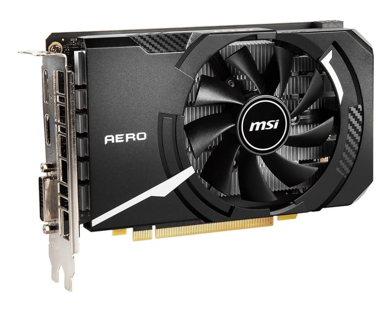 Видеокарта GF GTX 1650 4GB GDDR6 Aero ITX V1 MSI (GeForce GTX 1650 D6 Aero ITX V1)
