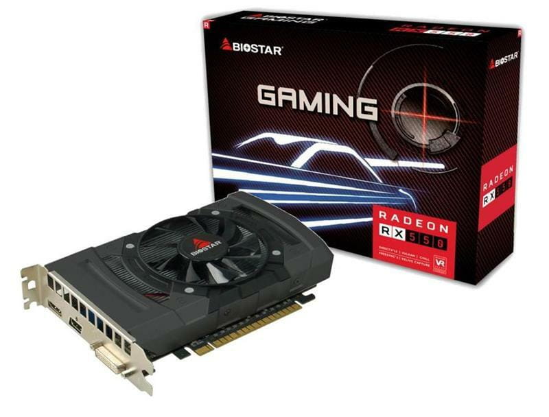 Видеокарта AMD Radeon RX 550 2GB GDDR5 Biostar (RX550-2GB)