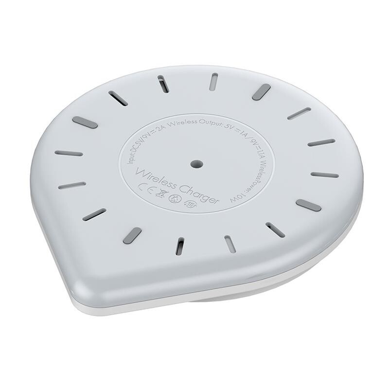 Беспроводное зарядное устройство ColorWay Qi Fast Charger (10W)+LED Bedside Lamp White (CW-CHW20Q-WT)