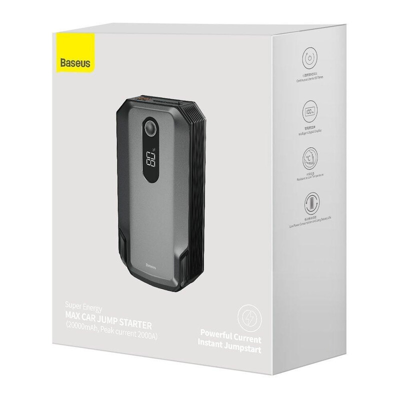 Пусковое устройство Baseus Super Energy Max Car Jump Starter 20000 mAh Black (CGNL020001)