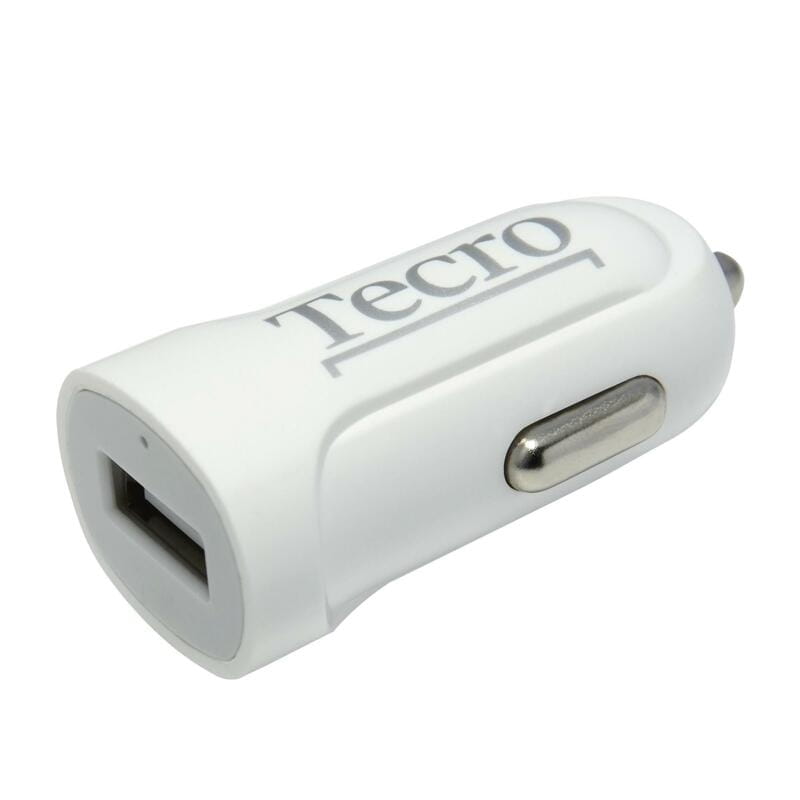 Автомобильное зарядное устройство Tecro (1USBх2.1A) White (TCR-0121AW)