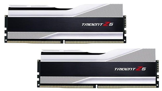 Модуль пам`ятi DDR5 2x16GB/5600 G.Skill Trident Z5 Silver (F5-5600J4040C16GX2-TZ5S)